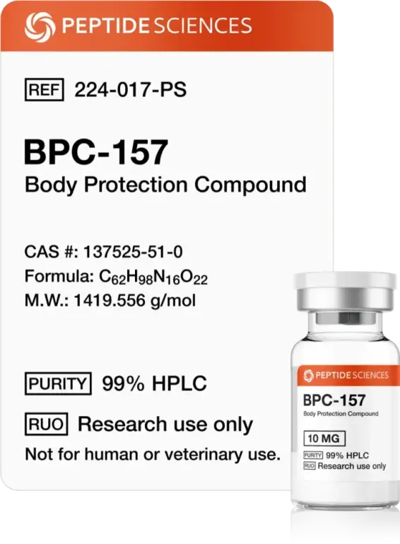 Buy BPC 157 from Peptide Sciences USA