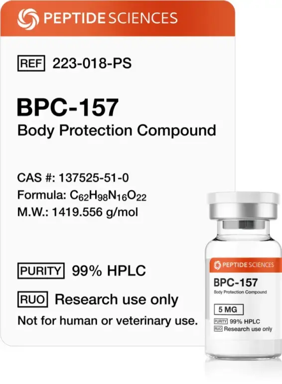 Buy BPC 157 from Peptide Sciences USA