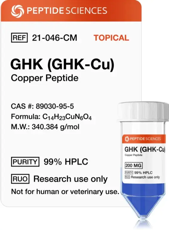 Buy GHK-Cu from Peptide Sciences USA