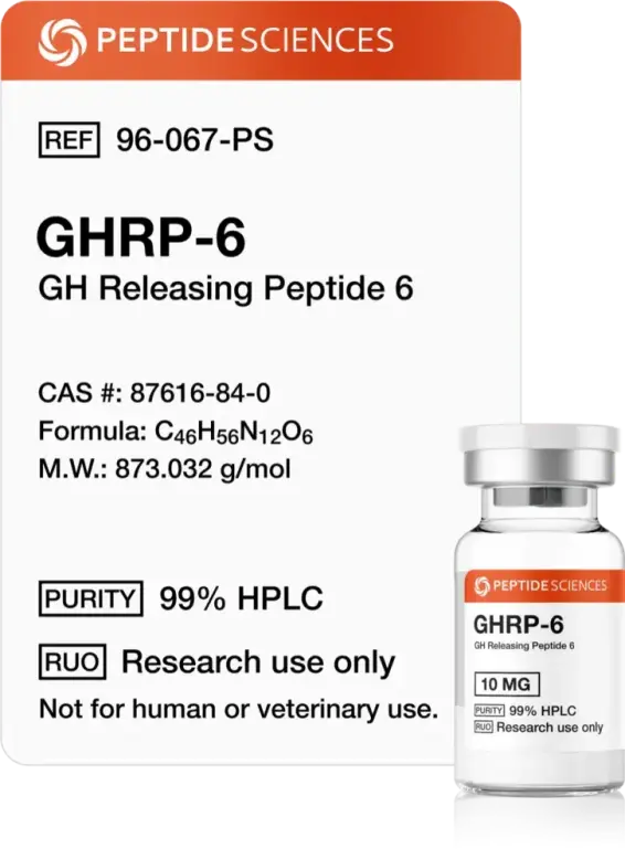 Buy GHRP-6 from Peptide Sciences USA