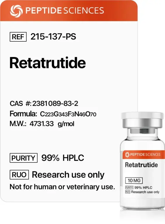 Buy Retatrutide from Peptide Sciences USA