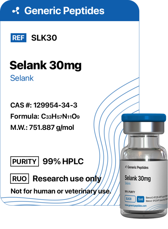 Buy Selank from Generic Peptides
