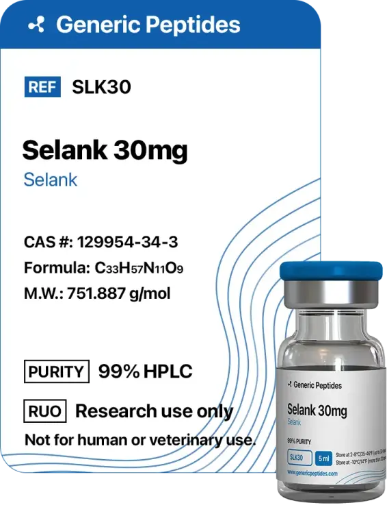 Buy Selank from Generic Peptides
