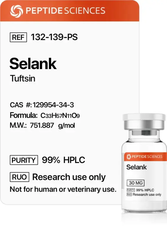 Buy Selank from Peptide Sciences USA