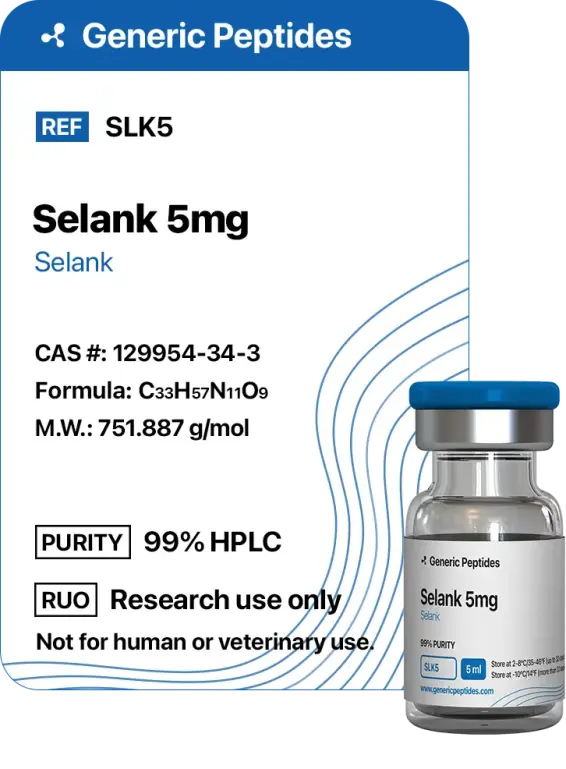 Buy Selank from Generic Peptides