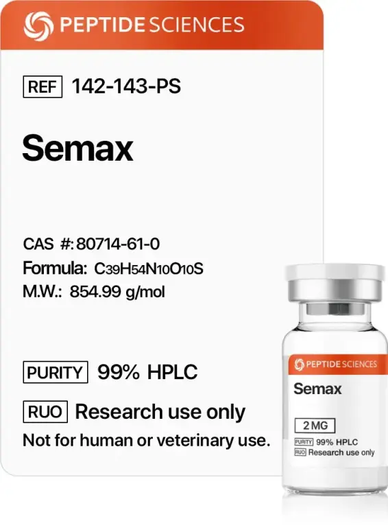 Buy Semax from Peptide Sciences USA