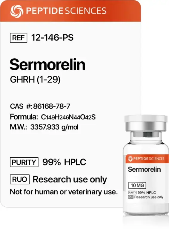 Buy Sermorelin from Peptide Sciences USA
